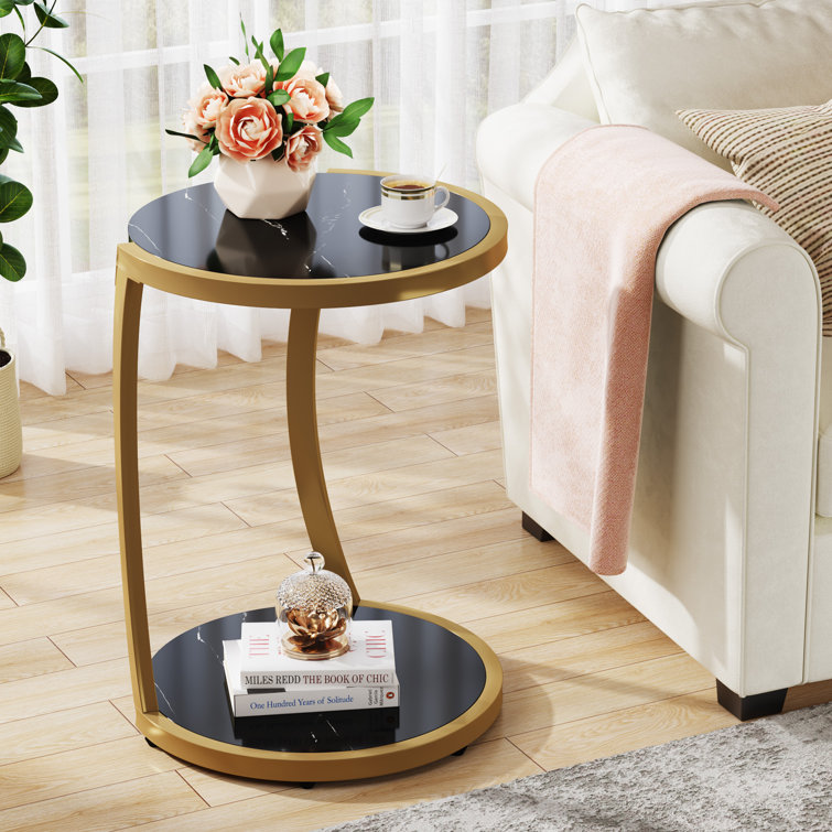 Modern marble 2024 end table